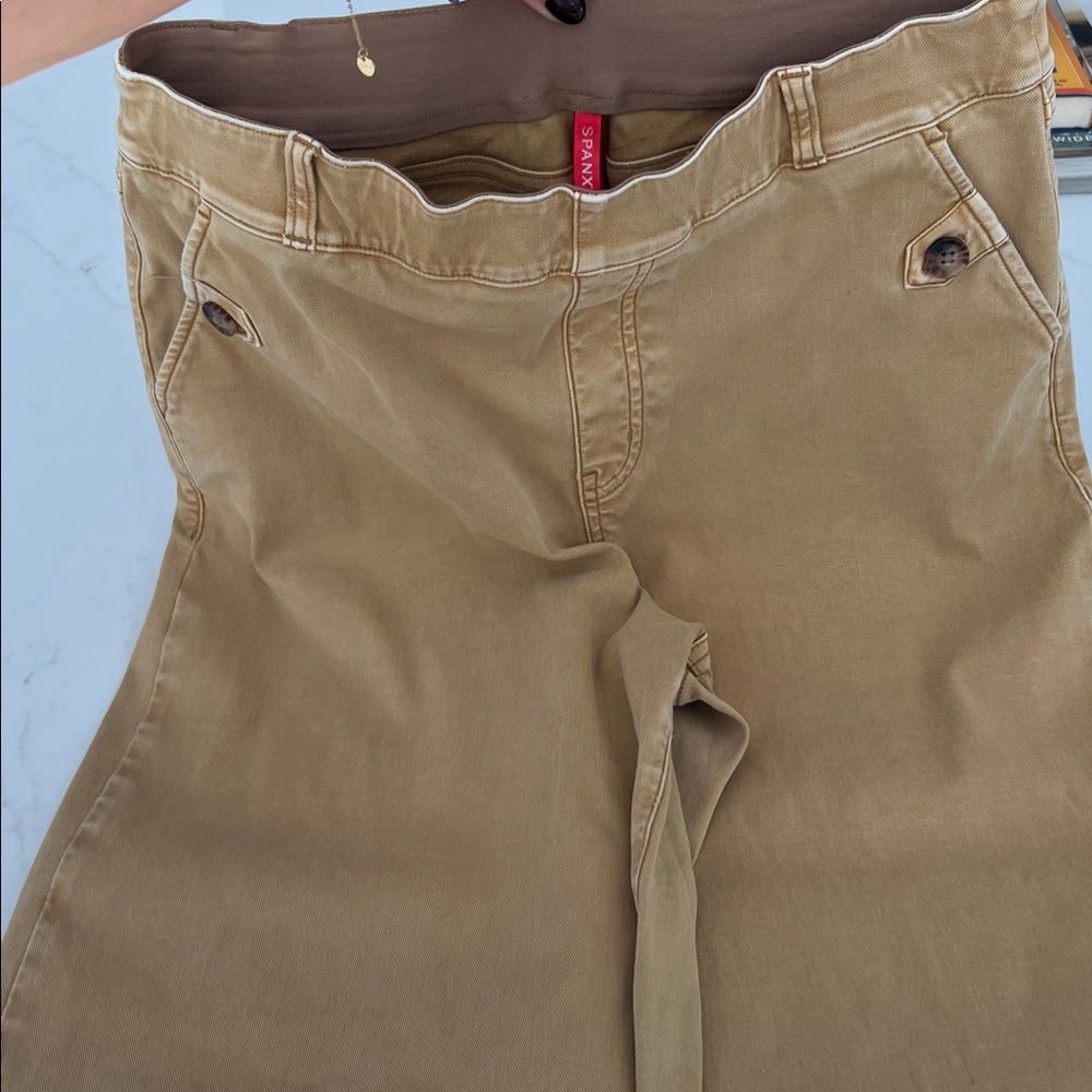 Spanx twill cropped pants